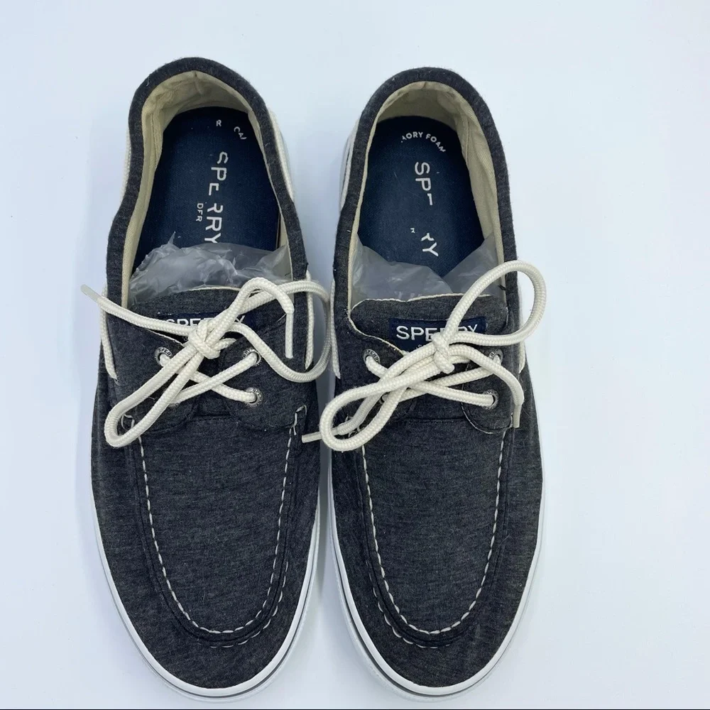 Sperry Top Slider Cloth Boat Shoes Sz 12